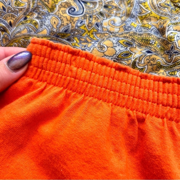 Vintage 1980s Lifeguard Shorts by Exist USA – Bright Orange Gym Shorts - Picture 5 of 10